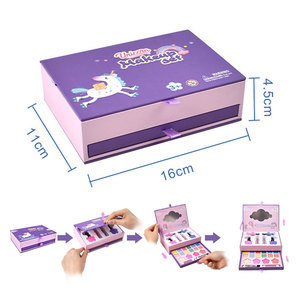 Set di trucco da principessa vera ragazza per bambini giocattoli per il trucco lavabili da te custodia in plastica regali di compleanno di natale per ragazze di 3 anni - Product Image 3