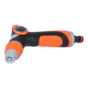 Pistola de agua para lavado de coches Huabangshi, de plástico naranja, manual, para uso doméstico, con manguera y boquilla de pulsación. - Product Image 1