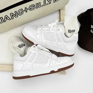 Giày Sneaker Nam Nhà Máy Sản Xuất Tùy Chỉnh Giày Phong Cách Đi Bộ Chất Liệu Tự Làm Thoáng Khí Thoải Mái Cổ Giữa