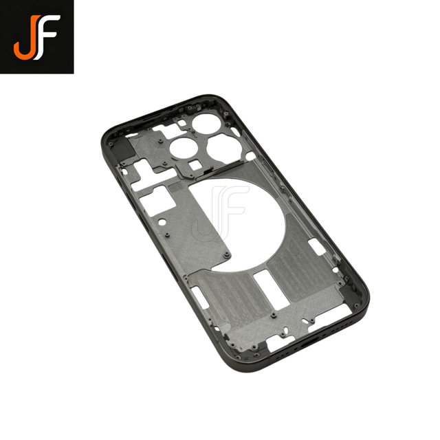 JF Bar Design Metal Middle Frame Bezel Plate Replacement for 15 Pro/15 Pro Max