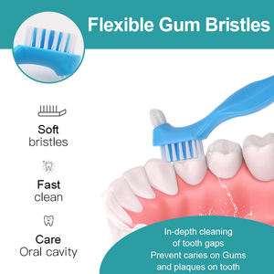 Marca y paquete personalizados, cerdas <span class=keywords><strong>de</strong></span> doble cara económicas, <span class=keywords><strong>cepillo</strong></span> para dentadura, <span class=keywords><strong>cepillo</strong></span> <span class=keywords><strong>de</strong></span> limpieza para dentadura dura, <span class=keywords><strong>cepillo</strong></span> <span class=keywords><strong>de</strong></span> <span class=keywords><strong>dientes</strong></span> postizos - Product Image 2