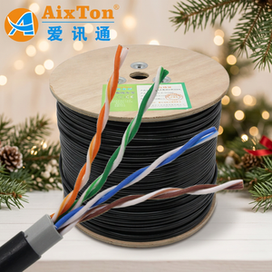 <span class=keywords><strong>Cavo</strong></span> di Rete Cat 5e <span class=keywords><strong>UTP</strong></span> in Rame CU/CCA da 24AWG, 305 Metri (1000ft) - Product Image 1