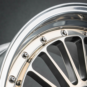 Jantes en alliage forgées en deux parties de style rétro brossé or GPW 17-19 <span class=keywords><strong>pouces</strong></span> pour Peugeot 205 GTI <span class=keywords><strong>Renault</strong></span> Clio RS - Product Image 3