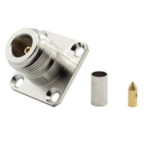 Brass Adapter Connector Flange Mounted Solder Factory Customization N Female Male N Type Male ROHS Xlr 4 <b>Pin</b> 1 50 Ohm 1.5 - Product Image 3