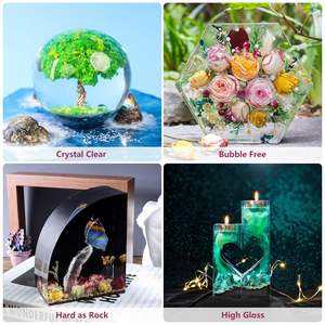 Эпоксидная смола для глубокого заливания, набор 2 галлона, для художественного литья, пропорция 1:1, кристально прозрачная, для столешниц River Table, барных стоек, дерева, УФ-стойкая - Product Image 5