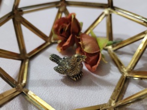 Petit <span class=keywords><strong>Moineau</strong></span> Doré Métal Artisanat Cuivre Décoration Ornements Technique Laiton Cuivre Sculpture Animal Ornements - Product Image 6