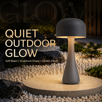 Lampe de jardin moderne en forme de champignon avec détection de mouvement, éclairage automatique à économie d'énergie pour les chemins extérieurs résidentiels et les coins