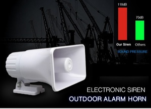 <span class=keywords><strong>30W</strong></span> sirene 6 "dalam dan luar ruangan, Speaker klakson putih tahan cuaca Sirena elektronik - Product Image 6