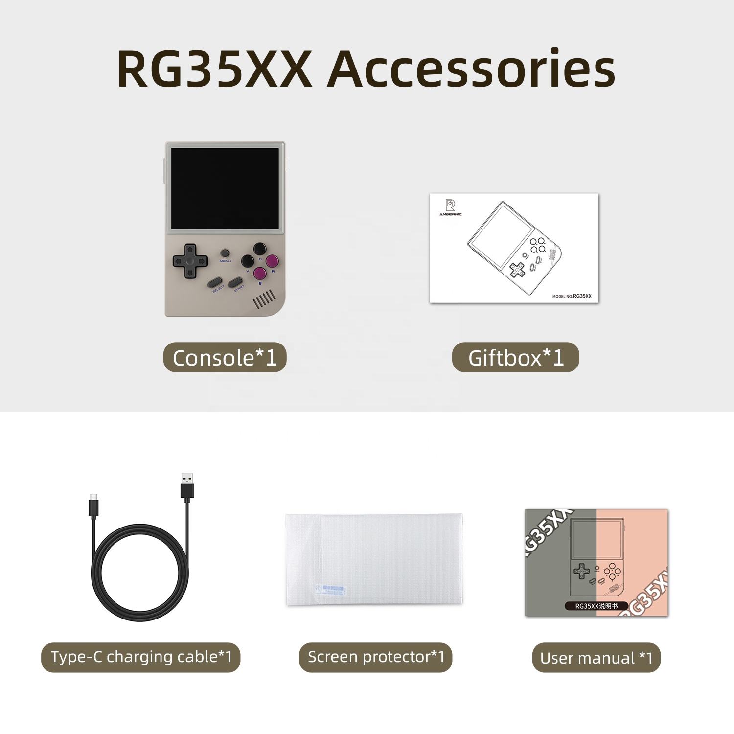 RG351V ANBERNIC Handheld Game Player Retro Game Console RK3326 Wifi Online  IPS Screen Portable Opendingux Game Consola - AliExpress