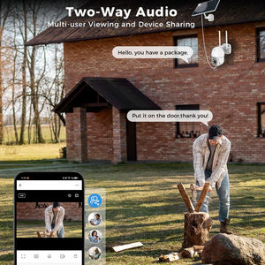 Tuya スマートホームセキュリティカメラ ソーラーバッテリー 双方向音声 モーション追跡 継続録画 内蔵サイレン対応 Wi-Fi - Product Image 2