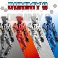 Figurine articulée à assembler soi-même HBAOCH Mecha, modèle de robot mobile multi-articulations de 13 cm avec support d'affichage, cadeau pour enfants