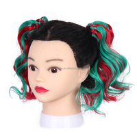 Nouvelles extensions de cheveux bouclés en fibre haute température de 12 pouces pour enfants, disponibles en 7 couleurs