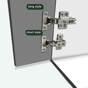 Modern 26mm Soft Close Concealed Hydraulic Cabinet Hinges (Cold Rolled Steel Nickel Finish) 90 Degree Opening Home Office Thick - Product Image 5