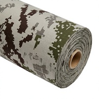 Tissu Pongee enduit 65% polyester 35% coton, camouflage, ripstop, coupe-vent, résistant aux déchirures, tissé, pour vêtements d'extérieur