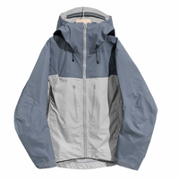 Chaqueta Impermeable de Alta Resistencia, Libre de PFC, Antiestática, para Senderismo, con Tejido Recubierto, Softshell OEM, Azul Pizarra, Azul Marino, Verde Bosque