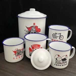 Taza de pera asada con azúcar cristalizado, taza de té esmaltada de estilo antiguo, nostálgica, perfecta para cocinar peras, en un empaque especial - Product Image 1