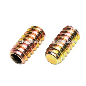 低价中国供应商m8黄铜或镀锌木材连接螺纹插入螺母 - Product Image 1