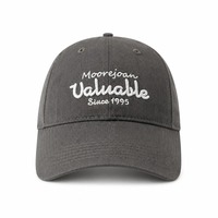 Casquettes brodées personnalisées en gros Darecharge Dad Hats Casquettes de baseball en sergé délavé à visière incurvée 7 couleurs OEM