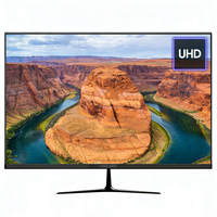 Moniteur de jeu Coolbird 24 pouces 1080p 75Hz écran plat noir avec HDMI VGA pour PC ordinateur de bureau utilisation au bureau