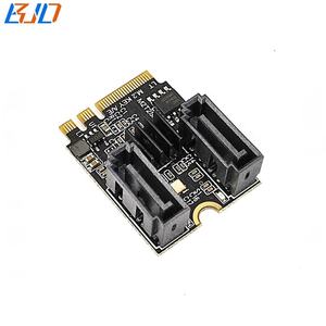 مفتاح <span class=keywords><strong>M</strong></span>.2 NGFF واجهة A + E إلى المنافذ المزدوجة محول موصل SATA 7PIN بطاقة توسيع 6Gbps لمحرك الأقراص في المخزن - Product Image 3