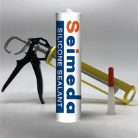 SEIMEDA S816 Mastic silicone neutre vert à durcissement rapide, non toxique, acetoxy, pour construction d'aquariums et emballage OEM, en cartouche
