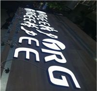Panneau publicitaire lumineux en acrylique personnalisé DakeSign avec éclairage frontal, conception gratuite, OEM ODM pour la publicité et la décoration de vitrines de magasins, enseigne lumineuse