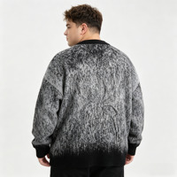 Pull en maille personnalisé pour homme, col ras du cou, jacquard à lettres, côtelé, manches longues – Fournisseur d'usine