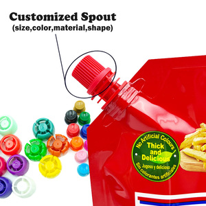 200ml/250ml/360ml en plastique Squeeze Honey Spout Pouch Ketchup Bbq Sauce <span class=keywords><strong>Tomate</strong></span> Sac <span class=keywords><strong>d</strong></span>'emballage <span class=keywords><strong>avec</strong></span> buse - Product Image 2