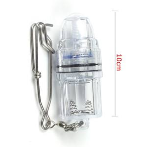 Luz de pesca de gota profunda subacuática LED azul impermeable de 4,3 pulgadas con <span class=keywords><strong>Clip</strong></span> de palangre intermitente/parpadeante para carpa de 2.100 pies - Product Image 2