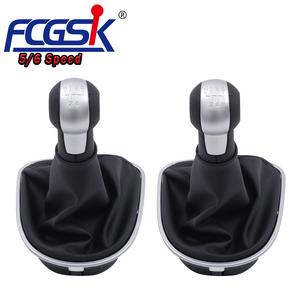 Оптовая продажа, новинка для сиденья Leon MK2 1P 2005-2012 Altea XL 2004-2012 Toledo MK3 2004-2009 ручка переключения передач автомобиля с кожаным ботинком - Product Image 1