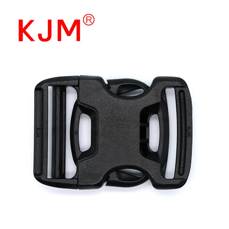 KJM-Bolsa para acampar y senderismo, accesorios de plástico ajustable, hebilla de liberación rápida, logotipo personalizado, 25mM, 38mm, 50mm