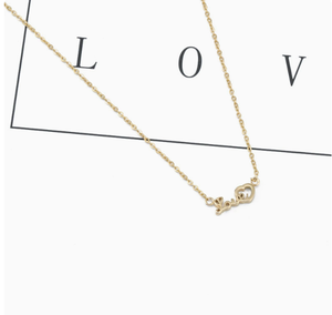 สร้อยคอชุบทอง18 <span class=keywords><strong>K</strong></span> ตัวอักษรภาษาอังกฤษระเบิดรัก - Product Image 5