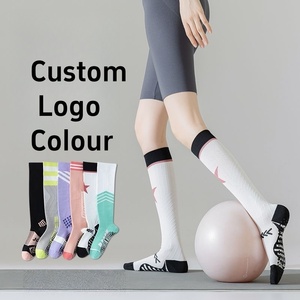 पुरुषों की महिला फिटनेस के लिए पेशेवर आकार स्लिमिंग मोजे लंबे मोजे हैं जो योग लोचदार संपीड़न चला रही है - Product Image 3