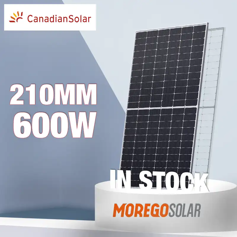 Panel Solar canadiense Original, placa fotovoltaica de medio corte, 132 células, 590w, 595w, 600w, monocristalina, a buen precio