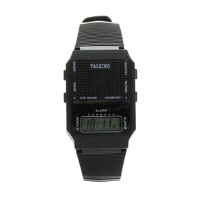 Orologio parlante anziano orologi sportivi personalizzati funzione di allarme analogico orologi digitali quadrati in Silicone - Product Image 2