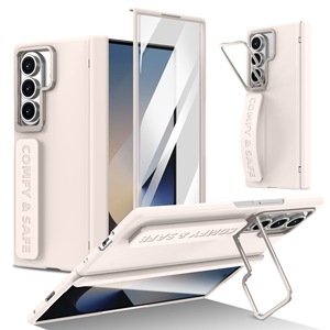 Nouvelle <span class=keywords><strong>coque</strong></span> de téléphone ultra-fine mate avec béquille pour Samsung <span class=keywords><strong>Z</strong></span> <span class=keywords><strong>Fold</strong></span> <span class=keywords><strong>3</strong></span> 4 5 6 7 avec film de protection d'écran en verre intégral et <span class=keywords><strong>coque</strong></span> rigide en PC - Product Image 1