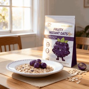 Céréales instantanées à l'avoine aux fruits mélangés, céréales complètes pour enfants, bébés, adultes, petit-déjeuner sain - Product Image 2