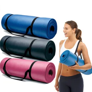 I più venduti Home Exercise Workout Fitness Pilates Yoga Matt antiscivolo Logo personalizzato Travel NBR Yoga Mat