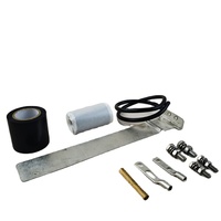 Kit de mise à la terre universel pour câbles coaxiaux de 1/2 pouce, kit de protection contre la foudre et de liaison antistatique pour tours de télécommunications