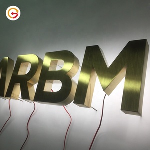 Báo Đốm Nhà Sản Xuất Cửa Hàng Tùy Chỉnh Leuchtschild Đánh Bóng Kết Thúc Halo Sáng Dấu Hiệu Chữ Rotulo Luminoso - Product Image 6