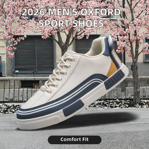 Zapatos Deportivos Oxford con Cordones para Hombre, Tallas Grandes, Cómodos, a la Moda, para Todas las Temporadas, con Entresuela de Malla EVA, Suaves, Modelo 2026 - Product Image 4
