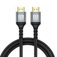 Câble HDMI 2.1 en fibre optique Qiulink 8K avec Ethernet 48 Gbps, sans perte, AOC HDMI vers HDMI, 8K 60 Hz pour projecteur, home cinéma