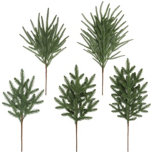Rami <span class=keywords><strong>di</strong></span> Pino Artificiali Cinesi per Decorazioni Natalizie, Ornamenti <span class=keywords><strong>di</strong></span> Piante Verdi in Plastica con Aghi <span class=keywords><strong>di</strong></span> Pino - Product Image 3