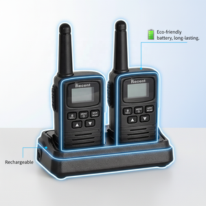 Walkie Talkie Portátil PMR446 FRS462 Sin Licencia, CTCSS/DCS, Mini <span class=keywords><strong>Radio</strong></span> Bidireccional Familiar, Recargable, Tamaño Pequeño, para Exteriores, RS-12 - Product Image 4