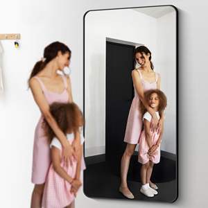 Espejo de baño montado en la pared sin perforaciones, estilo autoadhesivo, ideal para lavado y uso de maquillaje - Product Image 4