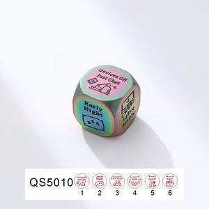 Transfronterizo Nueva decisión Dados Película Noche Desorden enredado Evangelio Día de San Valentín Citas Acero inoxidable en stock - Product Image 6