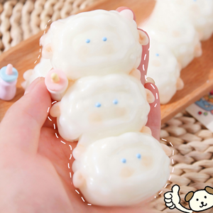 Cute <b>Sheep</b> Silicone Gel Sensory Fidget Stress Relief Squeeze <b>Toy</b> with Slow Rebound for 8-13 Years Old Handmade Decompression - Product Image 3