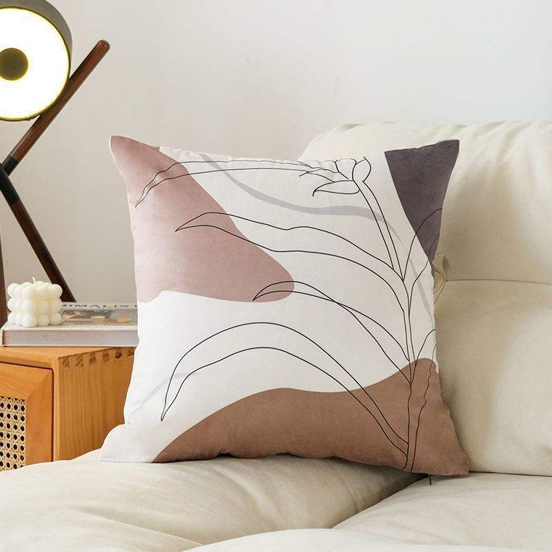 Black line branches and leaves [velvet]