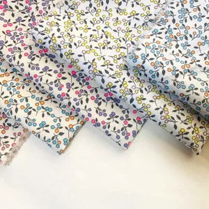 Hot seller factory price Fruit printing Cotton double sided diagonal fabric Materials for children shirts and dresses