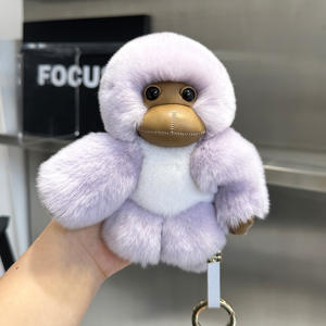 Lindo llavero colgante de peluche de conejo Rex con diseño de anime, muñeco de mono de dibujos animados, suave, con estampado 3D en relieve, para cumpleaños o coche. - Product Image 3